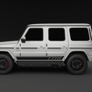 Mercedes Benz G Klasse, Edition 1, AMG 63 Look Seitenstreifen Aufkleber Set