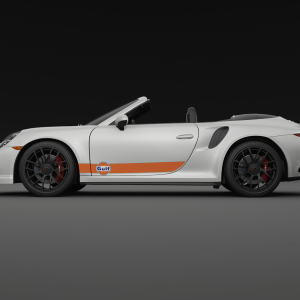 GULF Le Mans Racing Streifen Aufkleber passend für Porsche