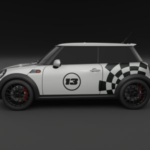Aufkleber kompatibel mit Mini