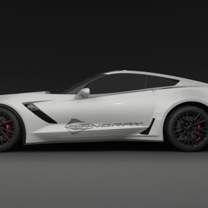 Corvette C7 - Stingray - Seitenstreifen Aufkleber Dekor Set