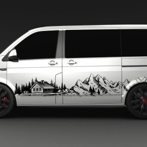 Seitenstreifen Zierstreifen passen für VW T6.1, T6, T5, Multivan, Bulli