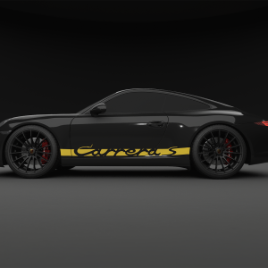 Porsche Carrera S streifen